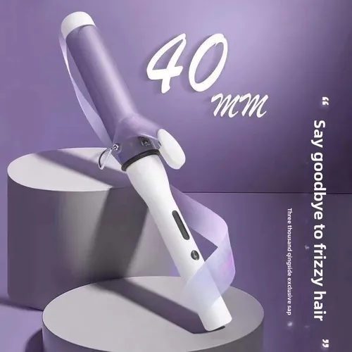 Imagen 2 del producto Rizador de pelo de rizador giratorio de cerámica profesional de 40Mm con rizador eléctrico de onda grande herramienta de Peinado