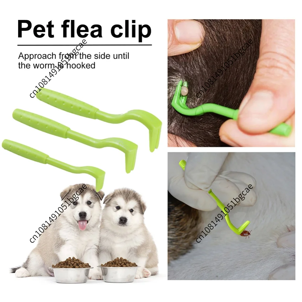3pcs/set Pets Insect-catcher Clamps Practical Dogs Insect Remove Tweezers Kittens Lice Removal Clamp Kitten Extractor