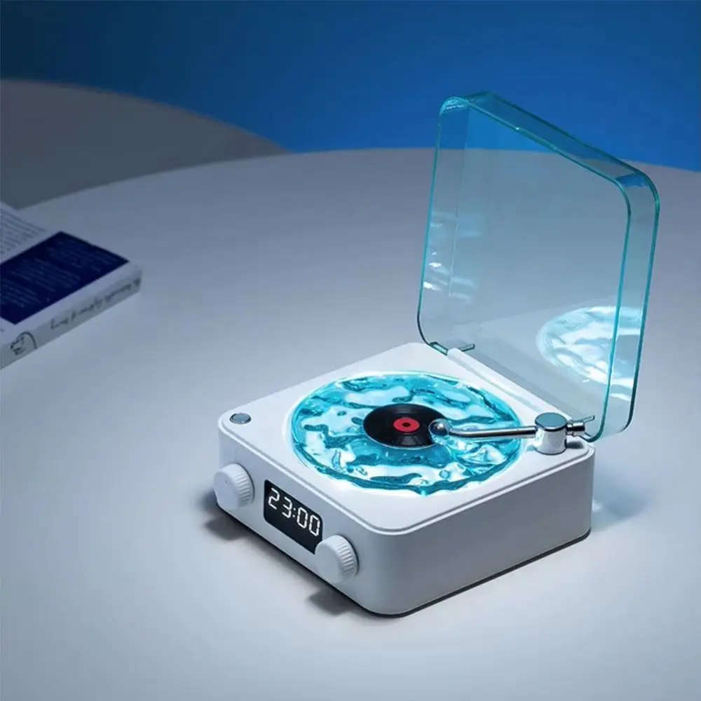 KW03 Water Ripple Record Speaker Light Bluetooth 5.0 Sleep Aid White Noise White Noise Sleep Speaker TF Card Player