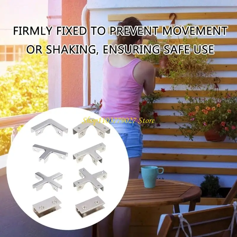 

C4DF Профессиональные зажимы для крепления стекла, набор зажимов для витрины, зажимы для стеклянной панели, кронштейн для полки