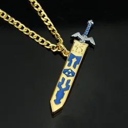 Game Zelda Link Skyward Sword Cosplay Necklace Unisex Openable Sword Pendant Necklaces Jewelry Accessories Gifts
