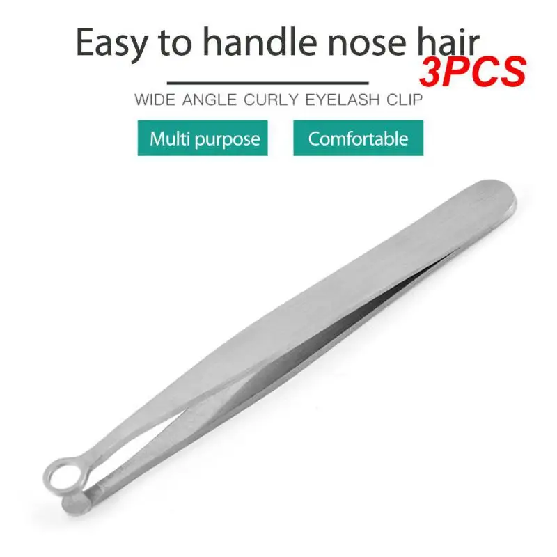 

3PCS Precise Makeup Tools Durable Manicure Tools Nose Hair Trimming For Men Easy To Clean Facial Trimming