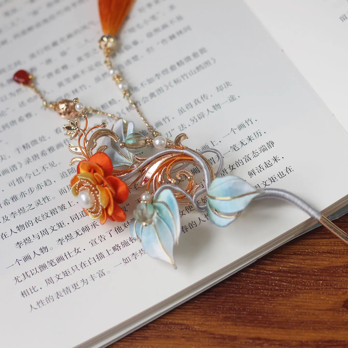 Original Intangible Cultural Heritage Twisted Flower Hairpin, Xiuhe & Ancient Style Cheongsam Hair Accessories