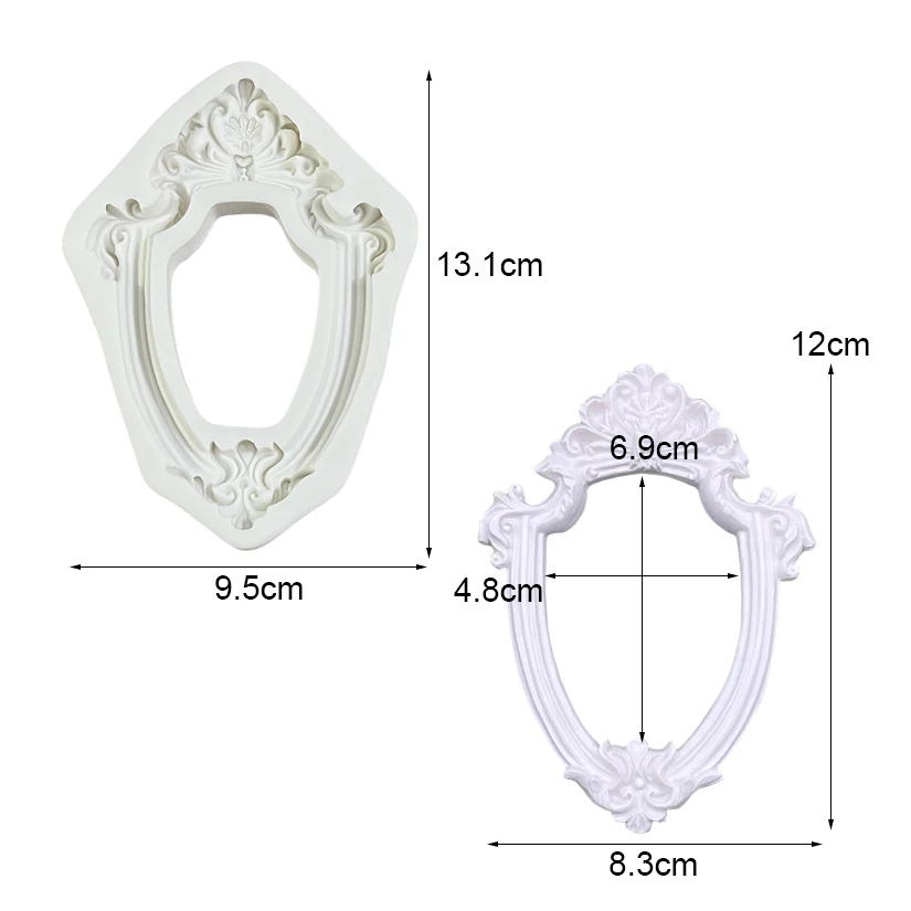 Photo Frame Silicone Sugarcraft Mold Resin Tools Chocolate Cupcake Baking Fondant Cake Decorating Tools