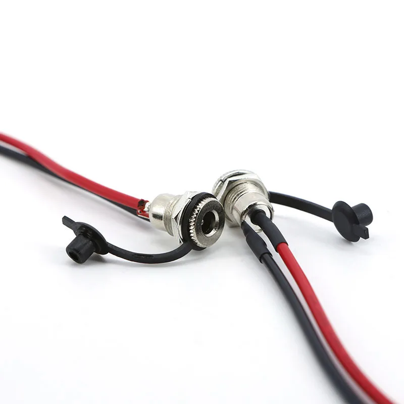 20CM DC099 2pin DC Female Power Socket Threaded Connector Adapter 18awg Cable 5.5*2.1mm 5.5*2.5mm 7A dustproof k