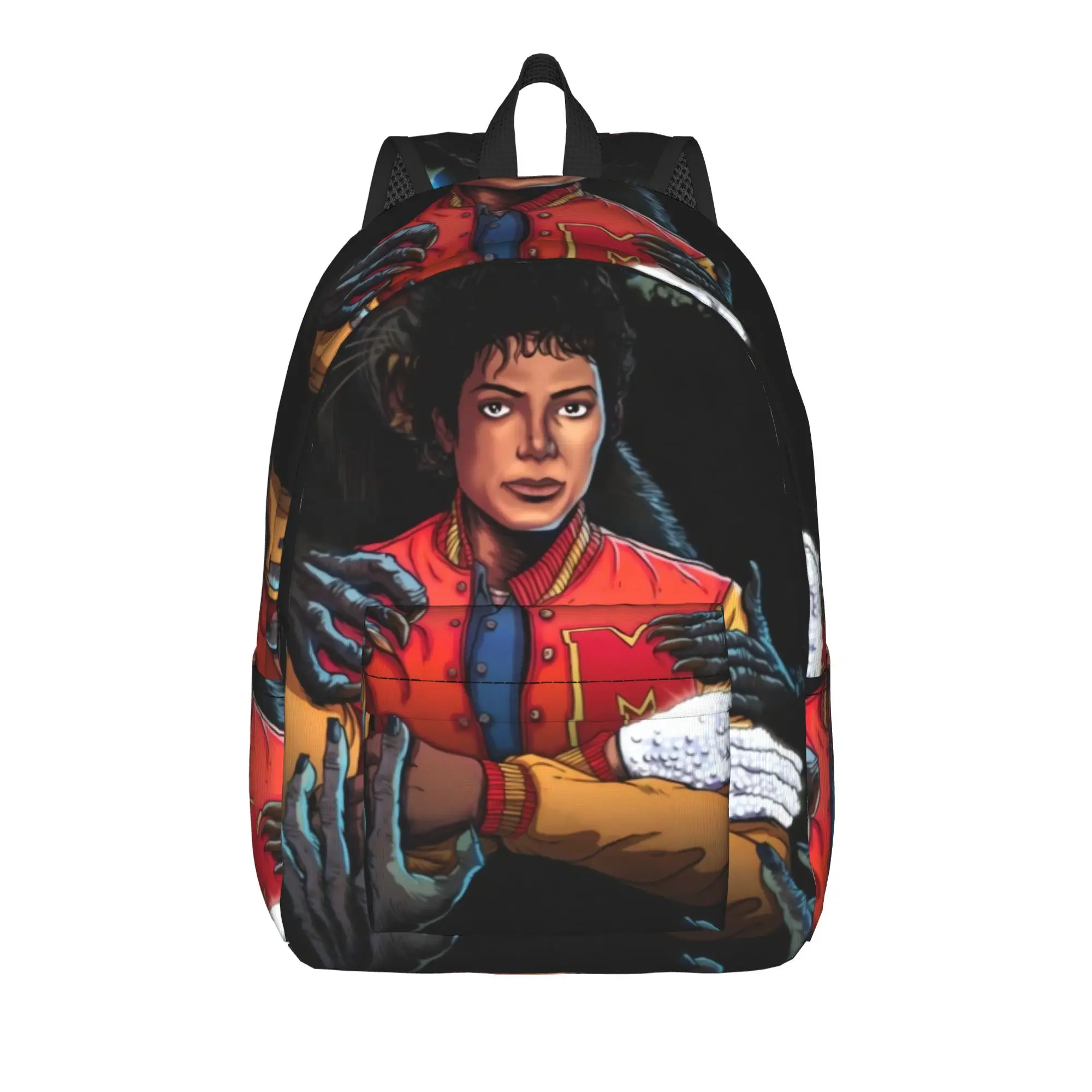 Michael Jacksons Musical Movie 2026 Backpack Girl  Pattern Backpacks Polyester Cool High School Bags Outdoor Colorful Rucksack