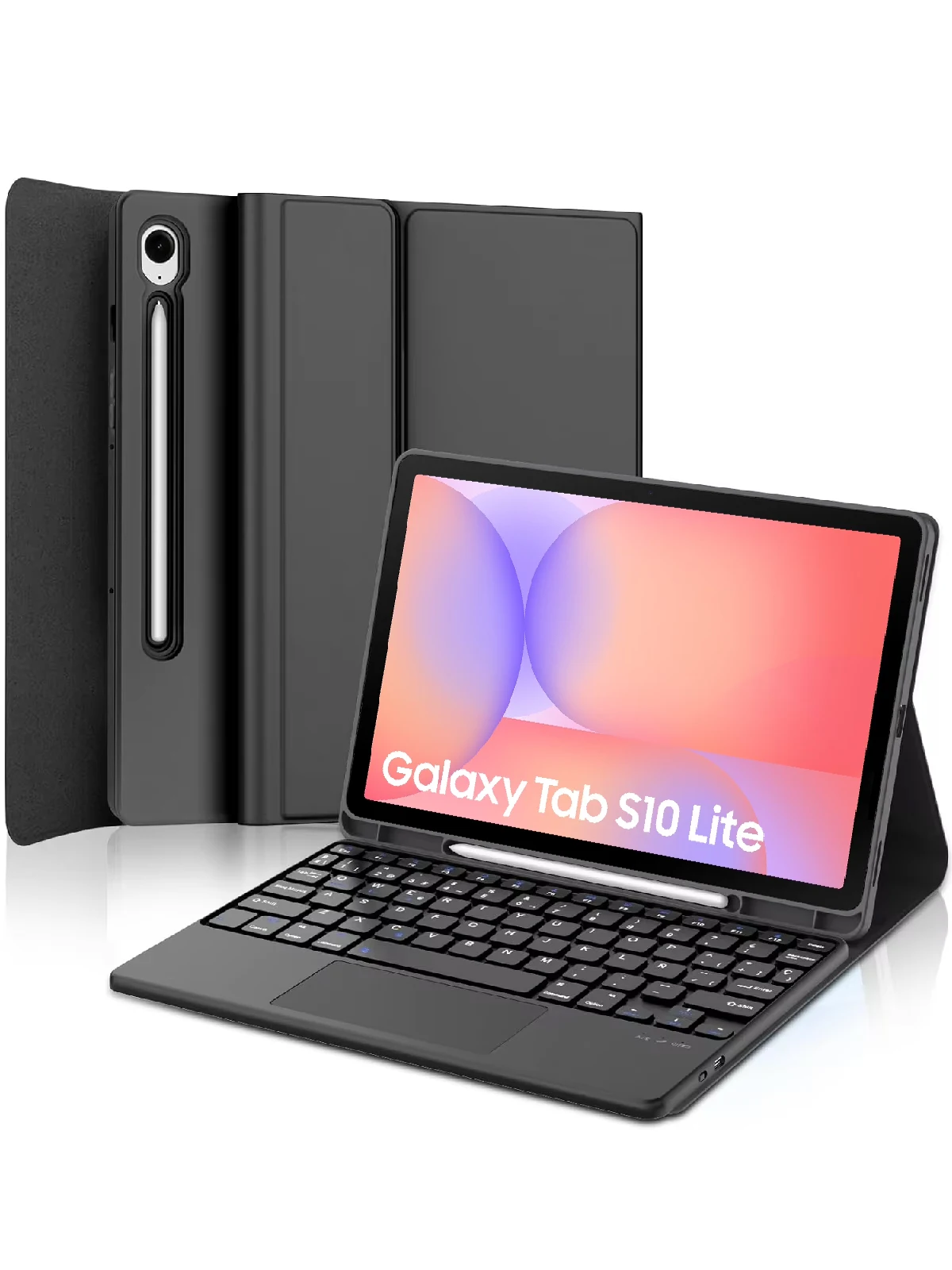 Etui z odłączaną klawiaturą do Samsung Galaxy Tab S10 Lite 10.9 cala 2025, osłona klawiatury do Samsung Tab S10 Lite SM-X400 SM-X406B — 2