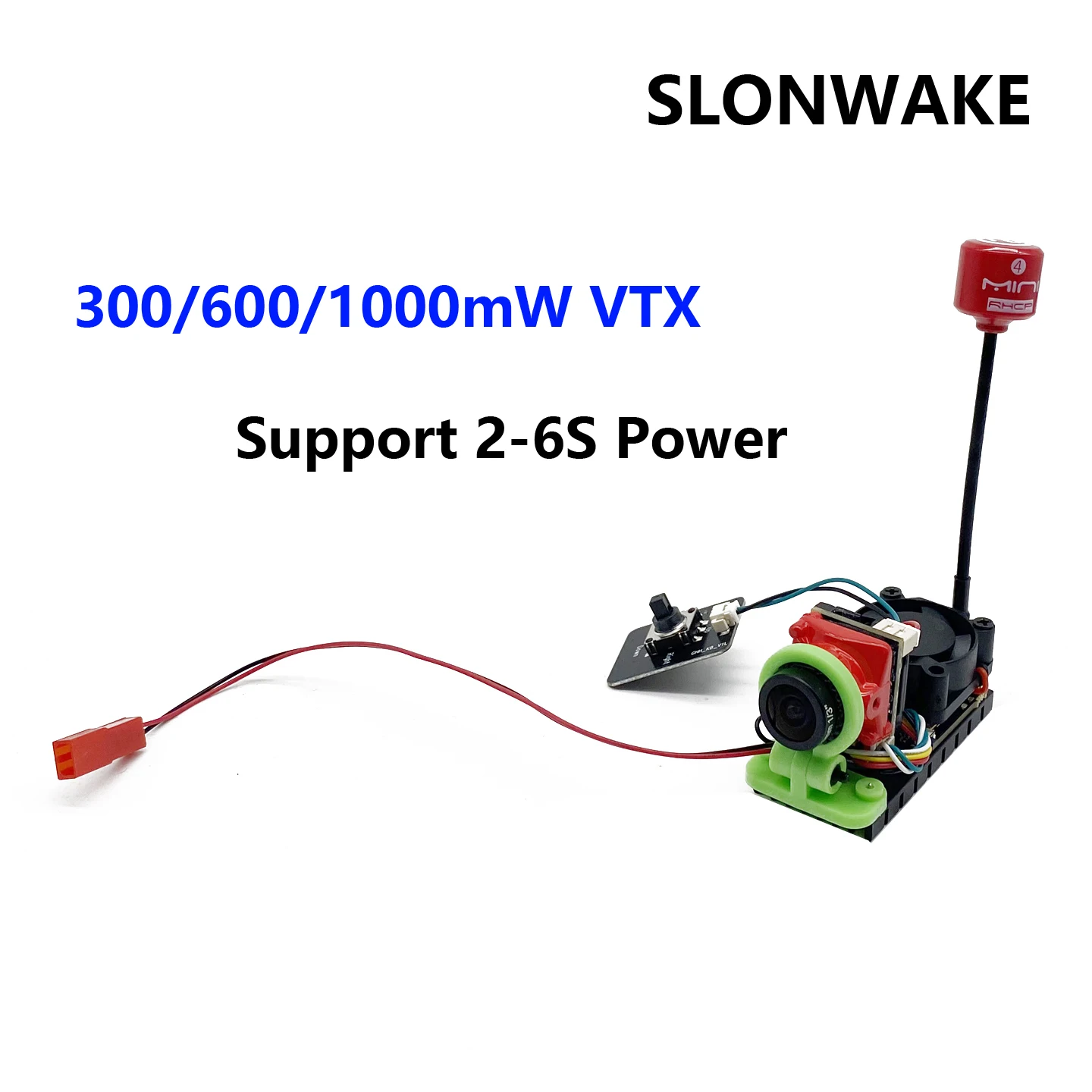 5.8G 48Ch All in one Transmitter Camera 300/600/1000mW Adjustable fpv Launcher and CMOS 1200TVL FPV Mini Camera for RC Play Car