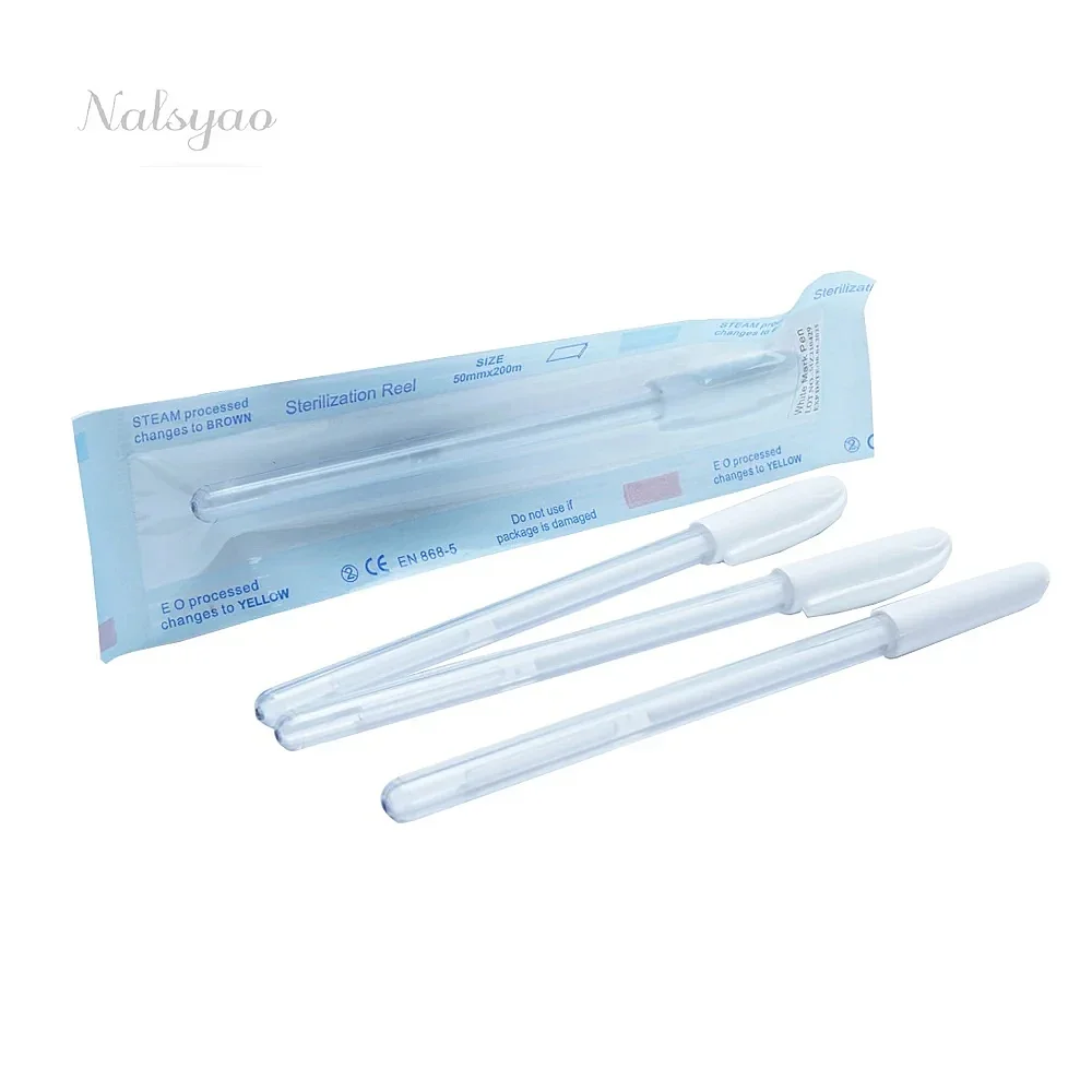 2PCS Eyebrow Marker Pen Microblading Surgical Skin Permanent Makeup Supplies White Scribe Tool Tattoo Accessories Pens