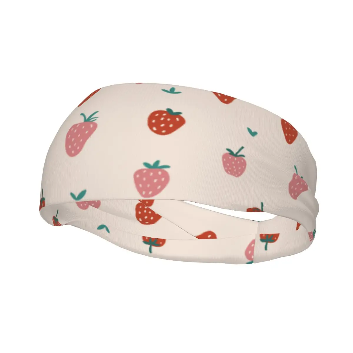 Strawberry Abstract Summer Elastic Hair Band Yoga Headband Makeup Hair Hoop Headwrap