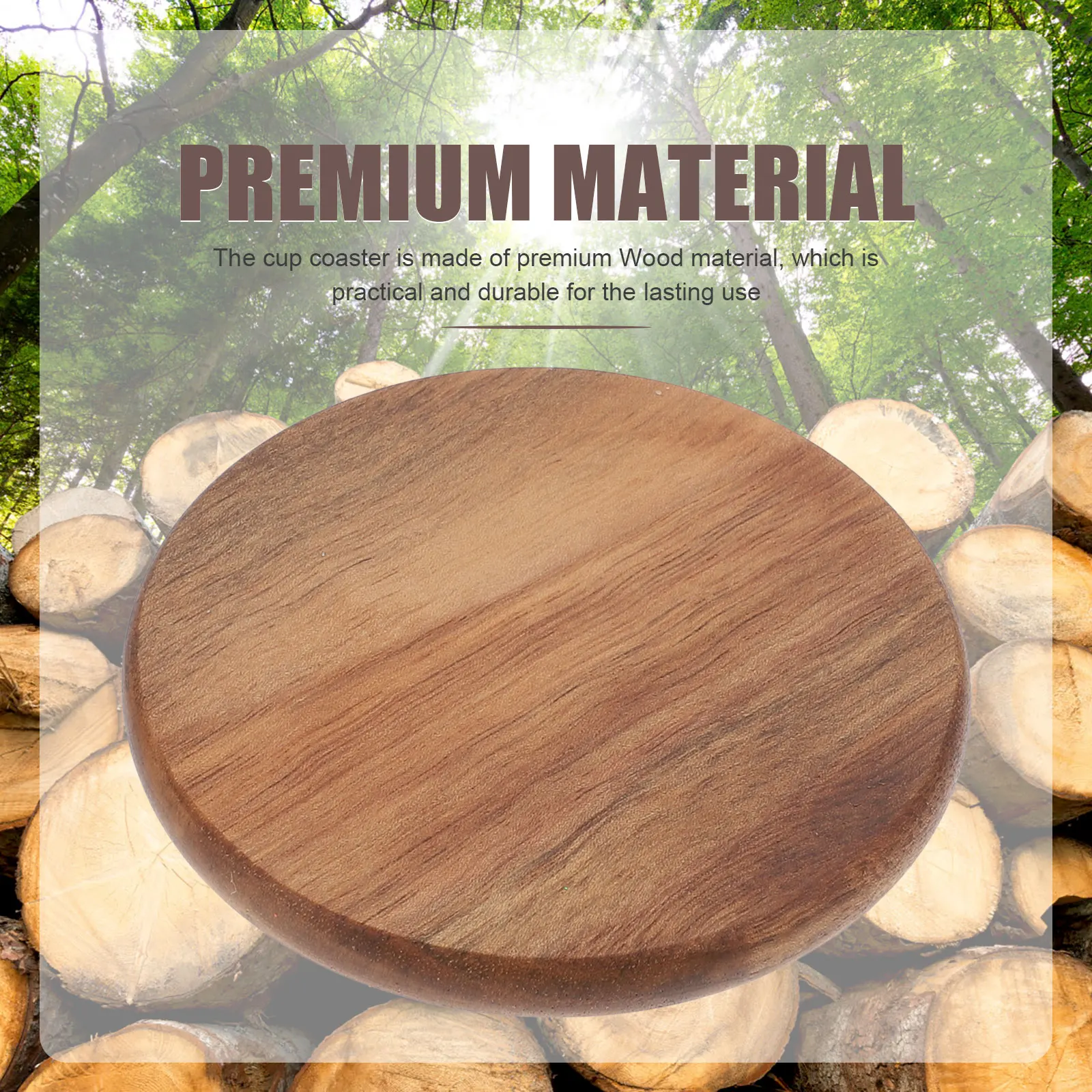 

Cup Coasters Wooden Cushion Heat Pad Mat for Drinks Decorative Mats Table Home
