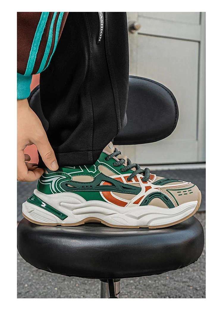 Herbst Neue Herren Freizeitschuhe Atmungsaktiv Komfortabel Erhöht Langlebig für den täglichen Arbeitsweg Streetstyle – Detail 9