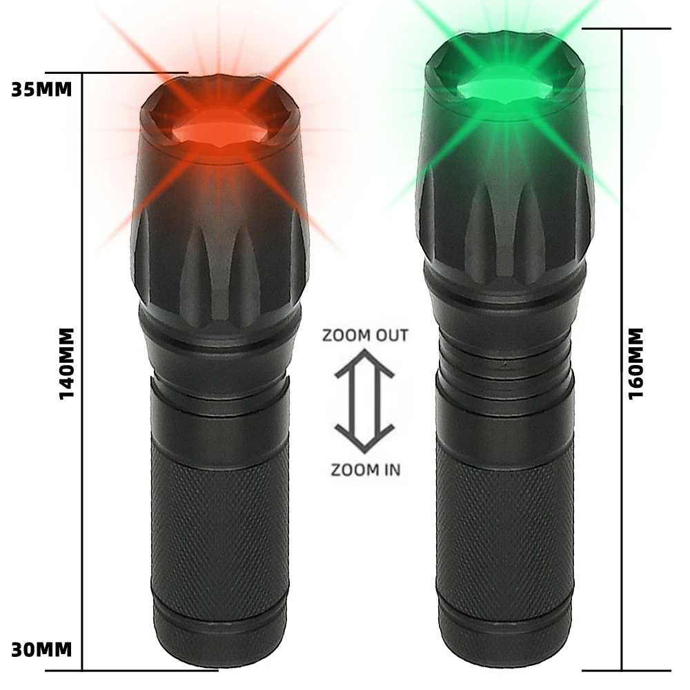 IR LED Illuminator LED Zoomable 940nm 850nm Infrared Flashlight Night Vision Device for Hunting, Search& Rescue, Military Use.