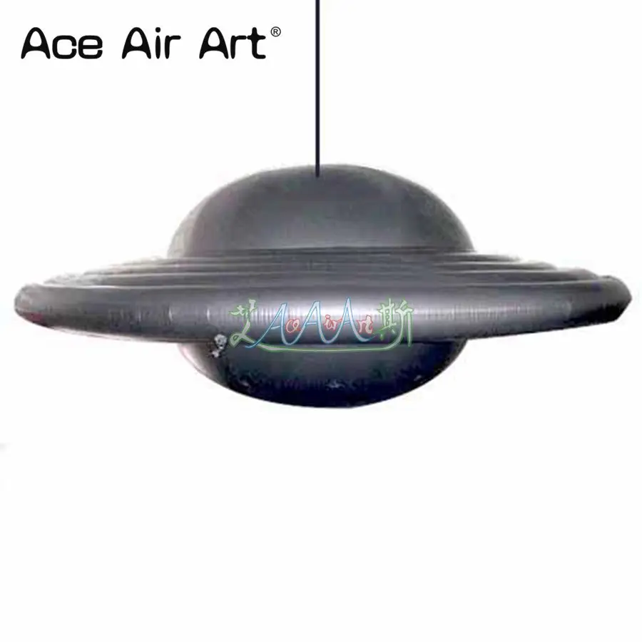 Hanging Inflatable Silver UFO Model With Blower For Assembly/Promotion/Museum Decoration Made By Ace Air Art