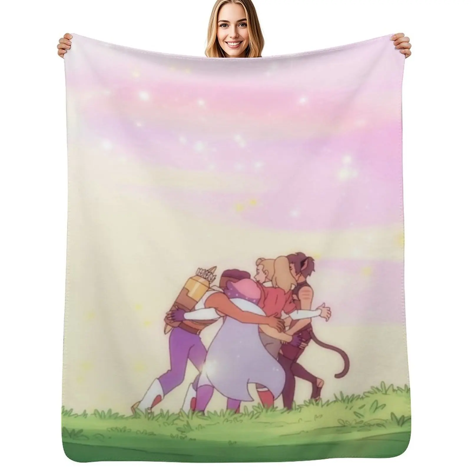 Best Friends Squad Hugging Throw Blanket sofa bed For Decorative Sofa Fashion Sofas for babies funny gift Beautifuls Blankets