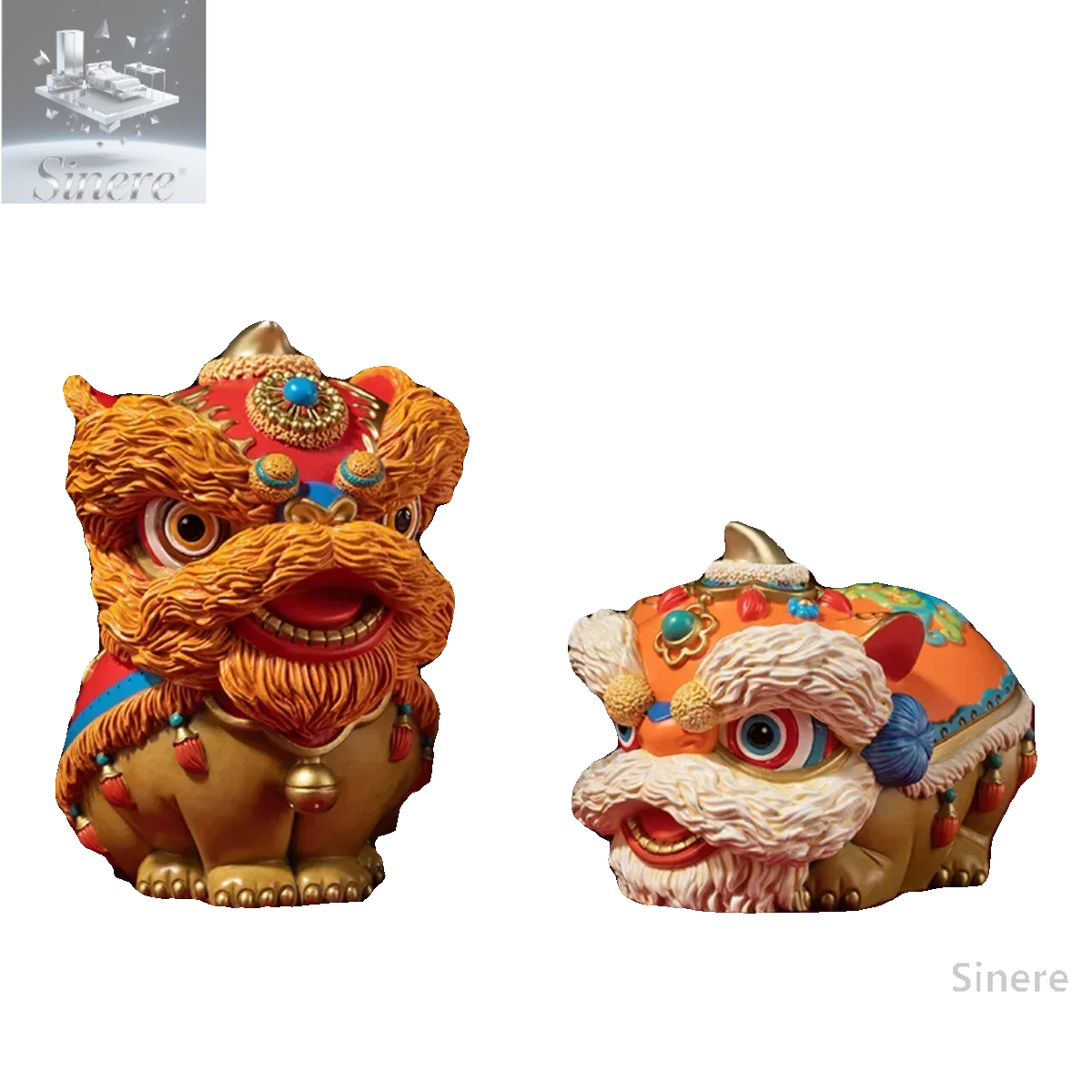 

Spot Copper Master Copper Ornament "Auspicious Ruyi Lion Dance" Lion Ornament Office Home Furnishing Guochao Gift