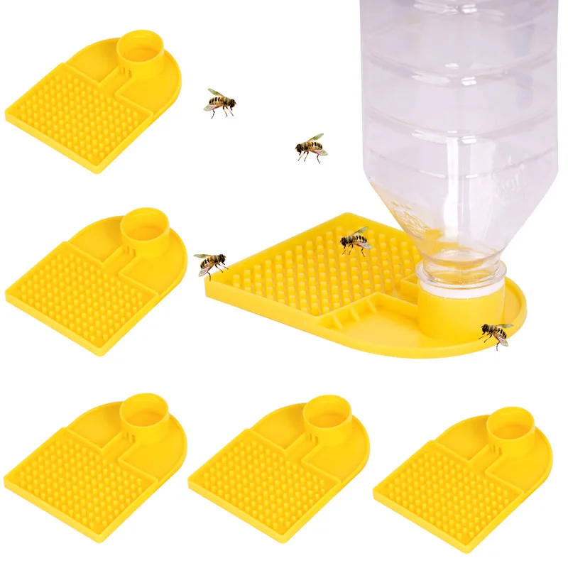 5Pcs New Plastic Bee Feeder Bee Water Entrance In Beehive Feeding Adaptor 30Mm Dia Bottle Bee Anti Drowning Beekeeping Supplies