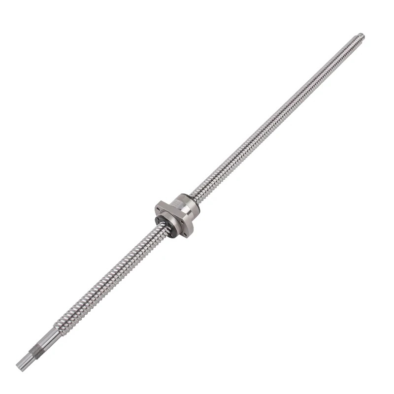 SFY2525 C5 End Machined Ball screw Customizable Roller Ballscrew Large Pitch Lead With Flange Singl Ball Nut For CNC Parts