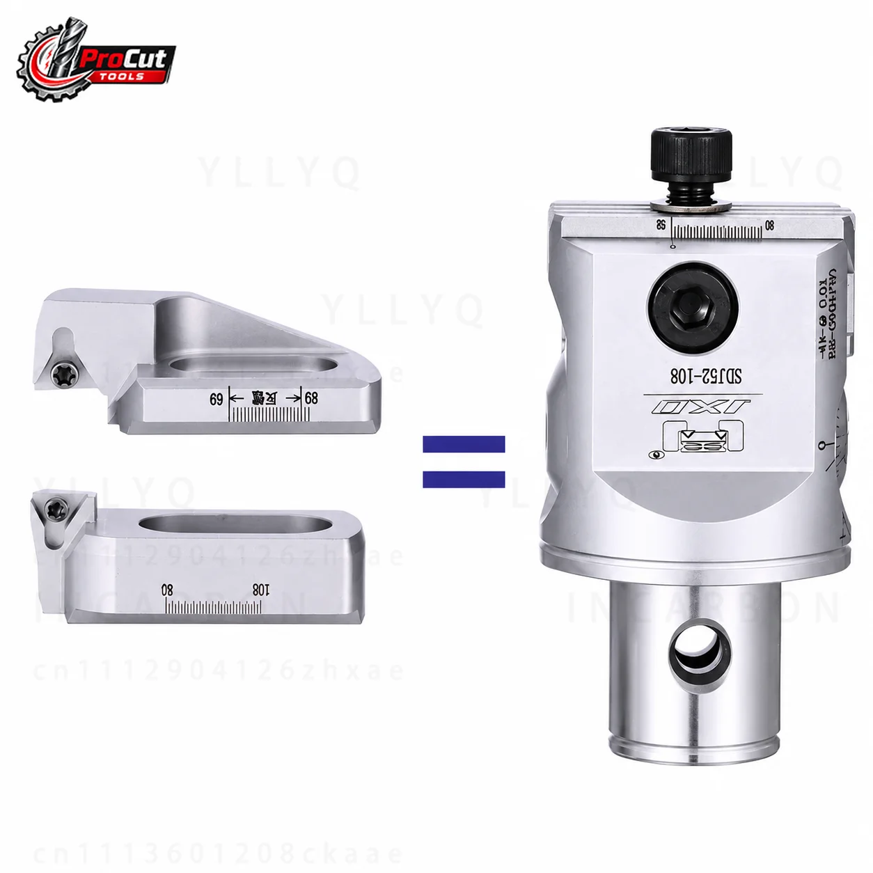 SDJ20/25/32/40/52/68/114 Tool Head, BT40 SK40 HSK63A LBK Tool Holder, EWN RBH TCT Boring Cutter Head