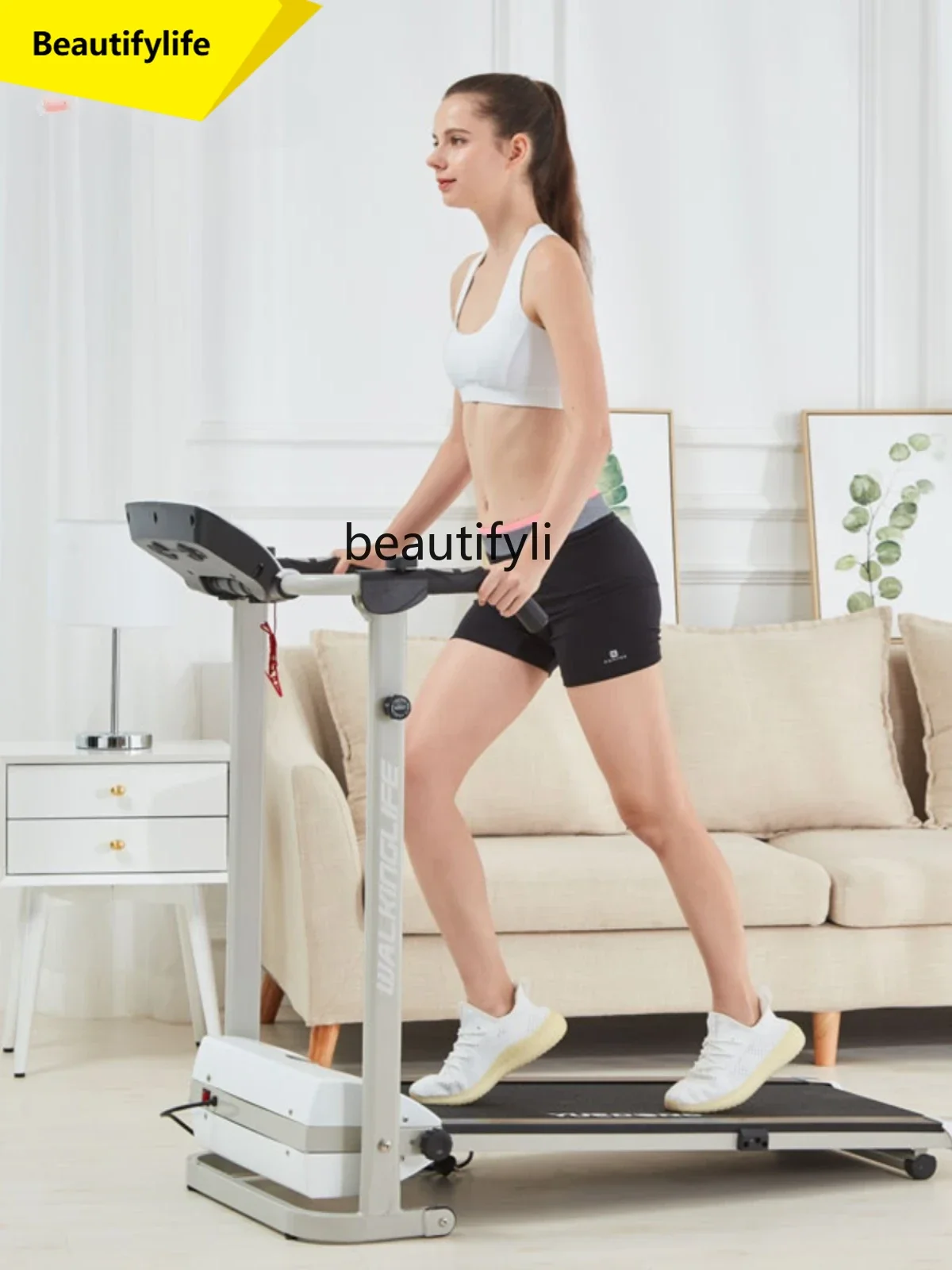 A49 Electric treadmill small female folding indoor ultra-quiet shock absorber walking machine gym equipment