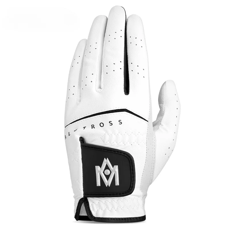 Golf Gloves, Men's Genuine Leather Gloves, Imported Lambskin Splicing, Single Left Hand