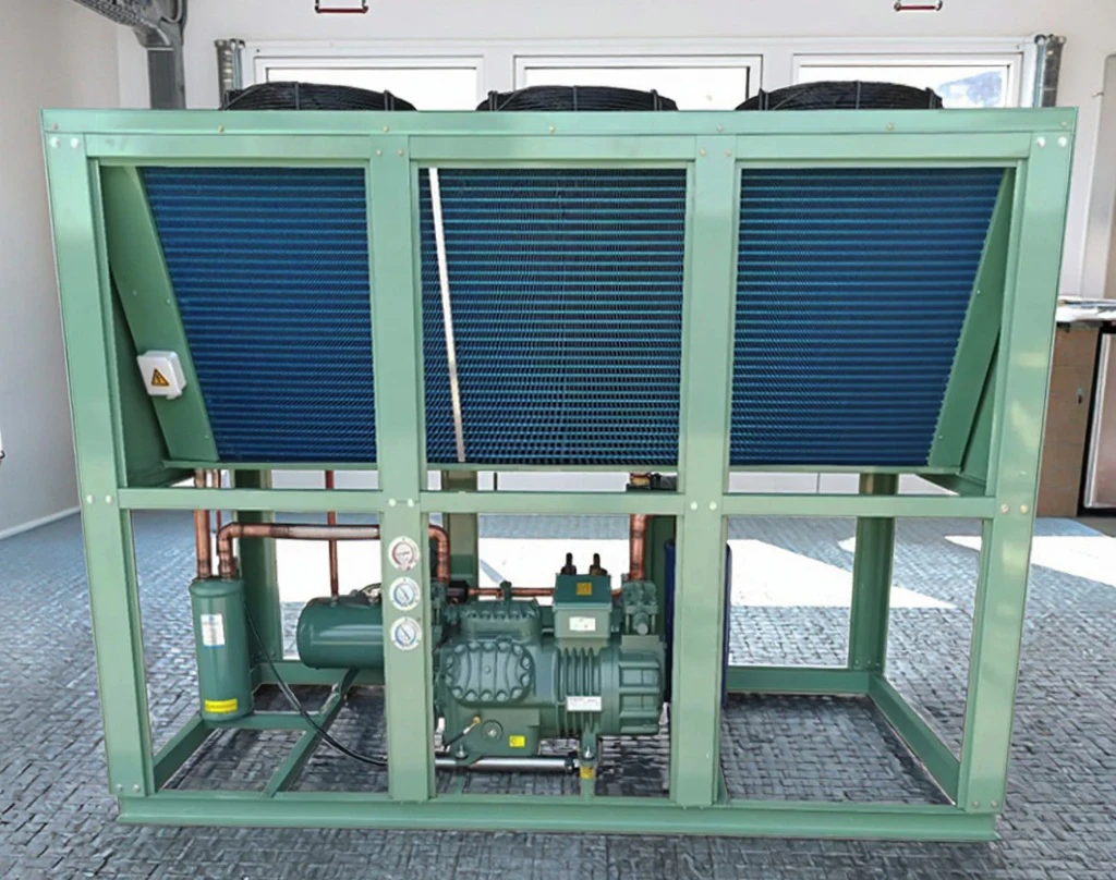 40HP Energy Saving Open Type Air Cooled Condensing Unit with Motor for Industrial Cold Storage Rooms