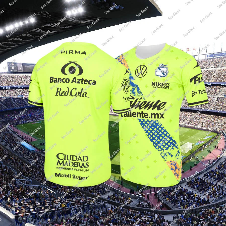 

25Adult Kids Daily Sports Casual Clothes Puebla Jersey Breathable Quick Drying Oversized Washable Durable Elastic Mexico T Shirt