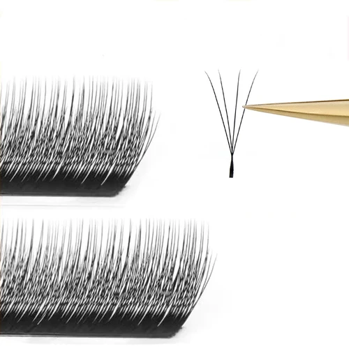 Imagen 2 del producto MARIA-pestañas estrechas 4D en forma de W, pestañas Premium de mano, suaves y ligeras, suministros de extensión de pestañas naturales, red de malla para maquillaje, pestañas cruzadas