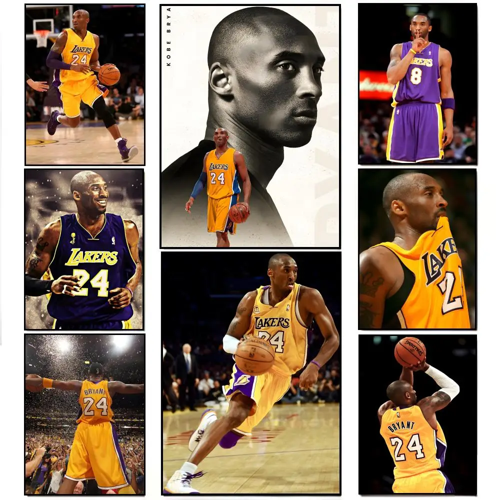 k-kobe bryant Poster HD  Waterproof Wall Sticker Bar Living Room Decor Gift