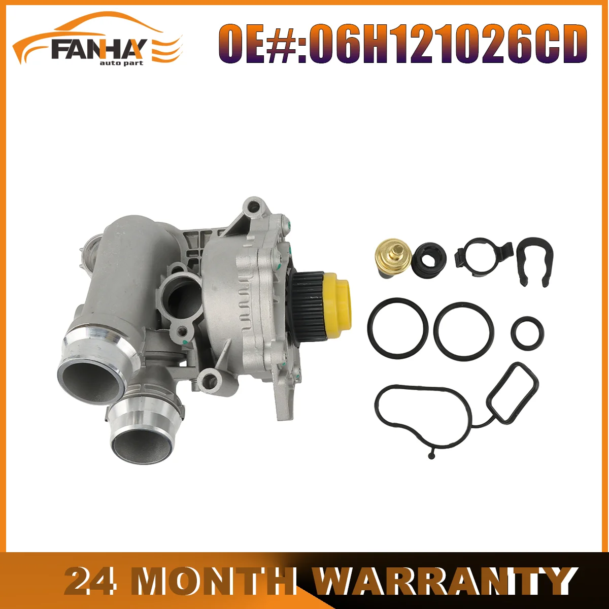 Water Pump Set 06H121026CD For Audi A3 2.0l L4 1984cc CBFA CCTA Eng 2008 2009 2010 2011 2012 2013 06H121026AF
