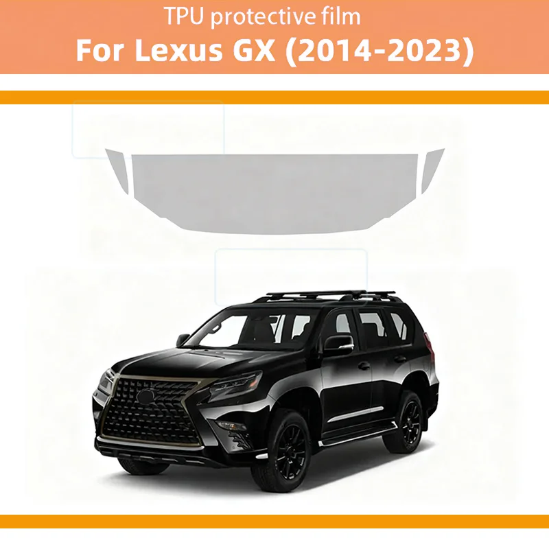 

Pre-cut Paint Protection Film Clear Bra Kit for Lexus GX 2014-2023 TPU PPF Transparent Body Sticker Partial Engine Bonnet Film