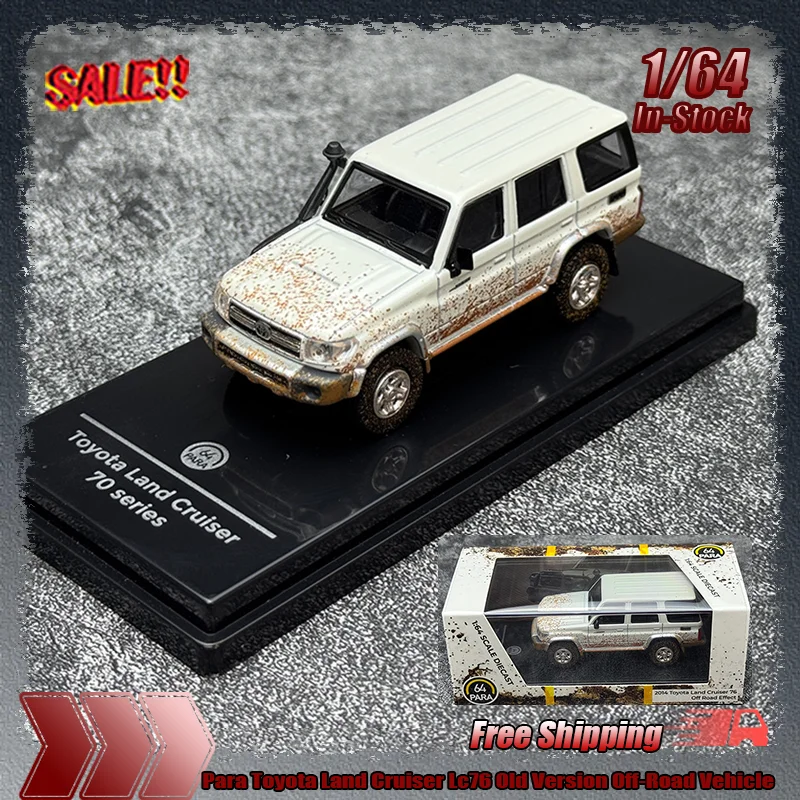 

Para 1:64 Toyota Land Cruiser Lc76 Old Version Off-Road Vehicle Simulation Alloy Miniature Die-Casting Car Model Custom Toy Gift