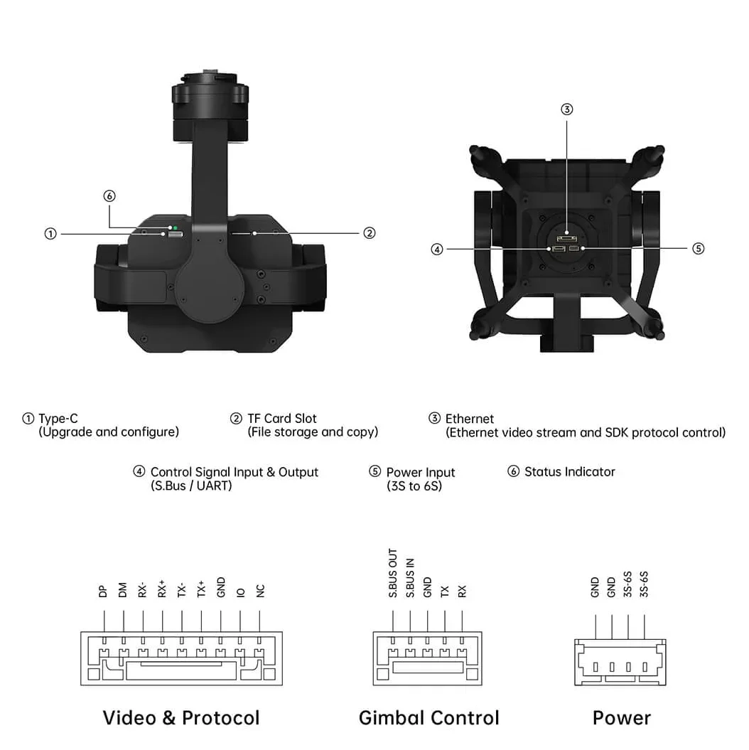 2026 NewT30 Gimbal Camera Dr-one with High Resolution AI Optical Pod & Long Range Heavy Payload Optimal Evtol Dr-one Accessories view 3