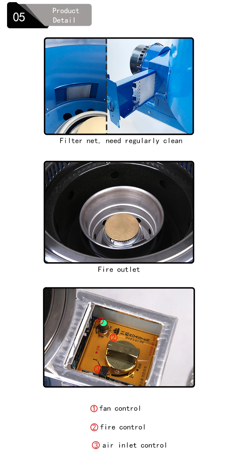 Wholesale 304 Stainless Steel Round Smokeless Charcoal LPG Gas BBQ Grill for Korean Restaurant