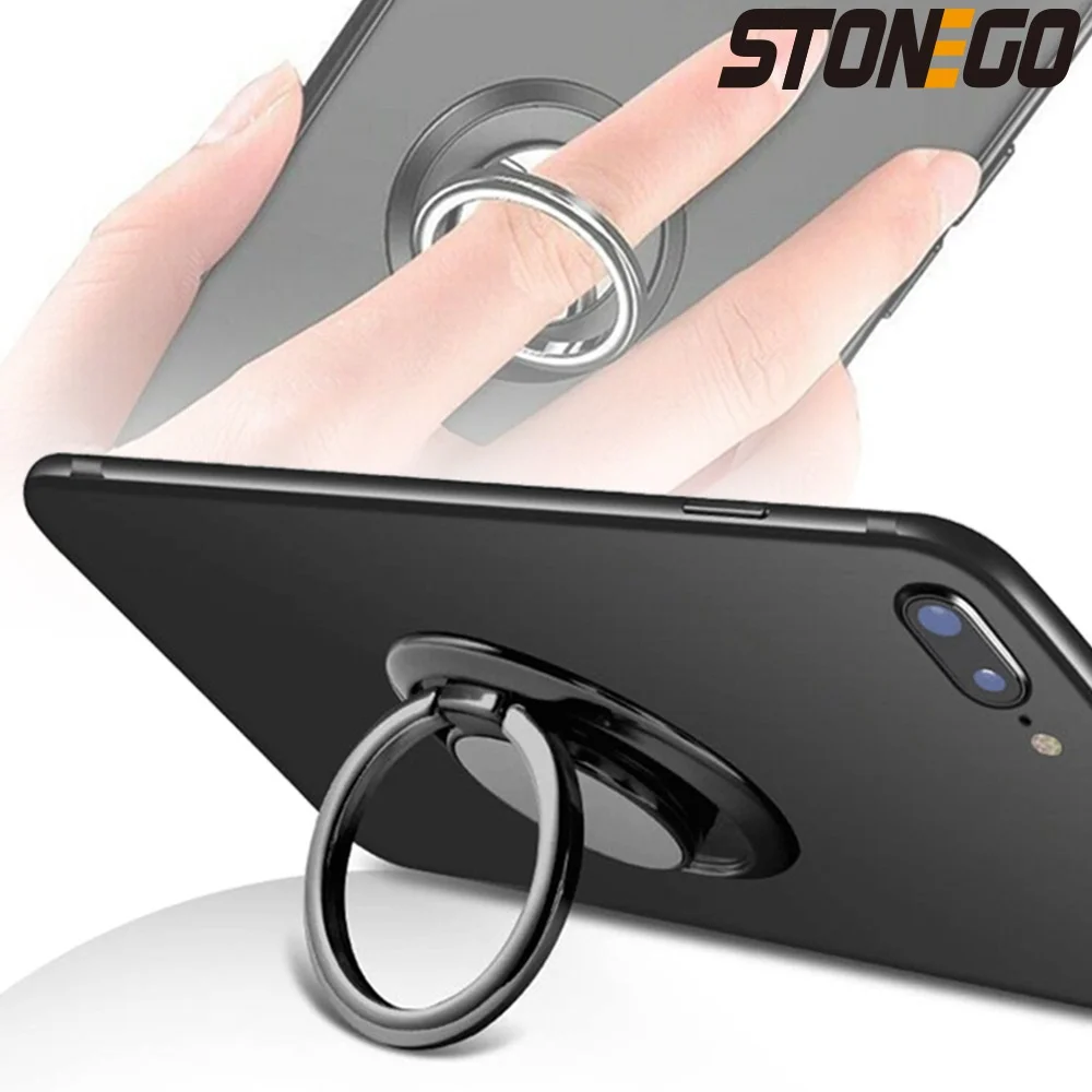 STONEGO Universal Metal Mobile Phone Ring Holder Magnetic Car Bracket Socket Phone Ring Car Bracket Phone Accessories