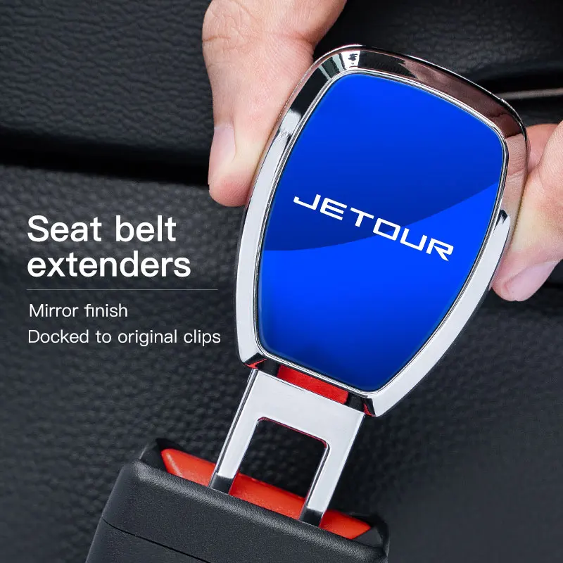 Extensor de Cinto de Segurança Automotivo: Fivela de Trava de Segurança para Jetour T2, X70 PLUS, L9, X90 PRO, X95, X70S EV - Fixadores Automotivos