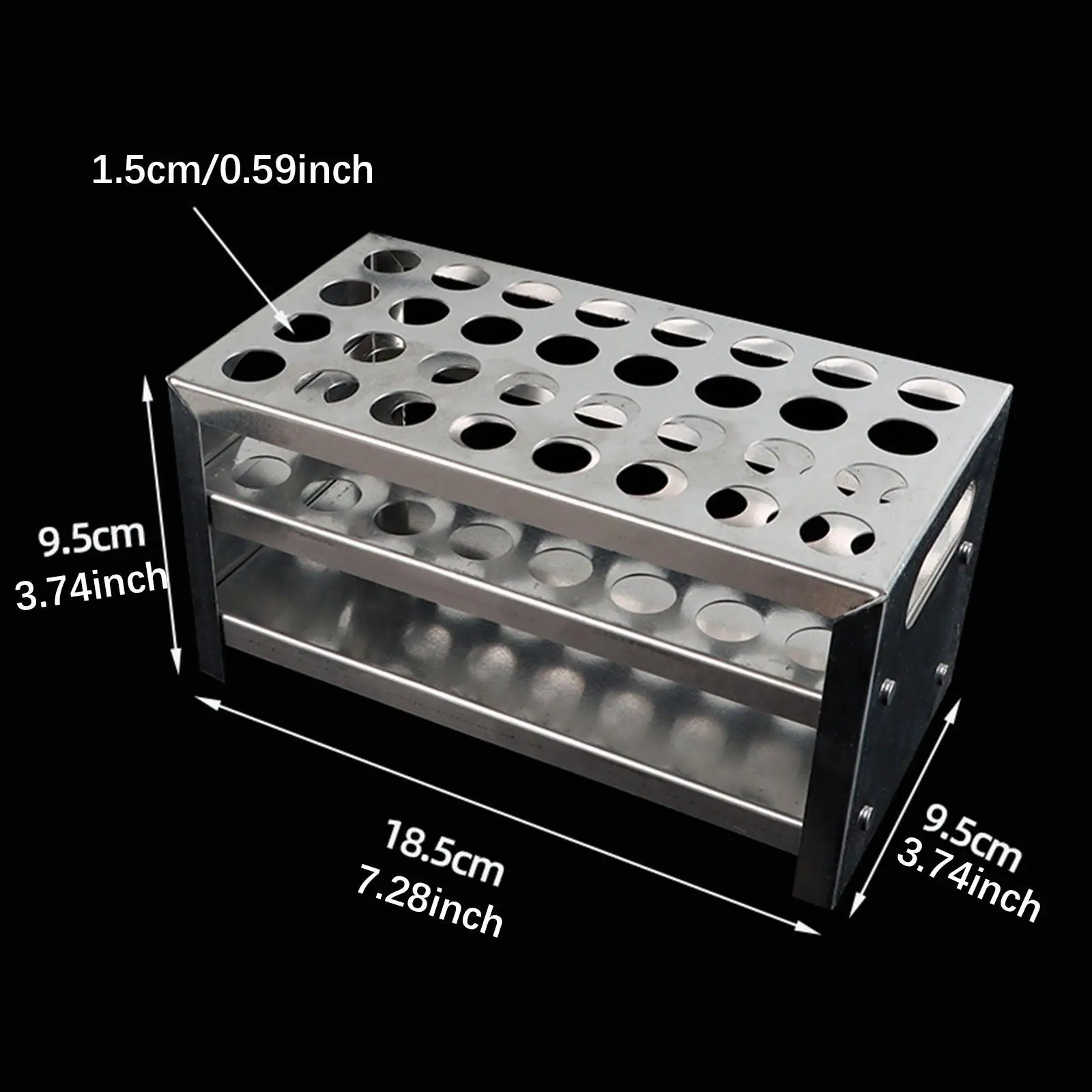 Cylindrical Tube Holder 32 Holes Portable Sample Collection Tube Holder