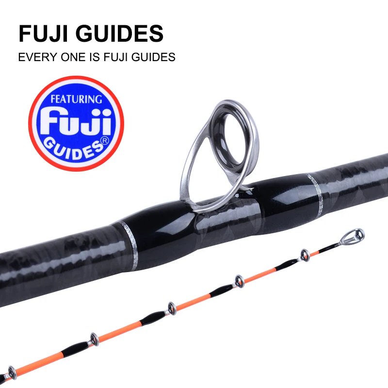 Seekbass FUJI Guides Cuttlefish Fishing Light Saltwater Jigging Rod Squid Boat Fishing Sensitive Titanium Tip Octopus Max 120g