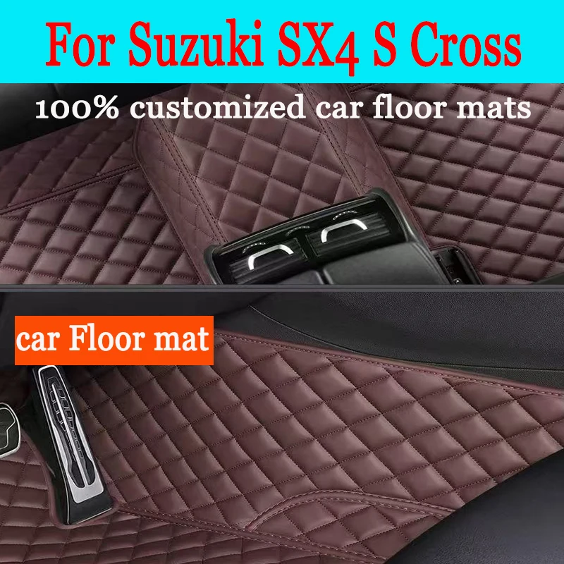 

Custom Car Floor Mat For Suzuki SX4 S Cross 2020 2021 2022 Waterproof Accessories