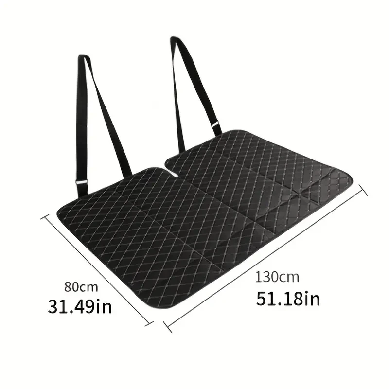 Foldable Bed for Car Backseat – Faux Leather Travel Mattress, No Need for Inflation, Perfect for Comfortable Road Trips view 4