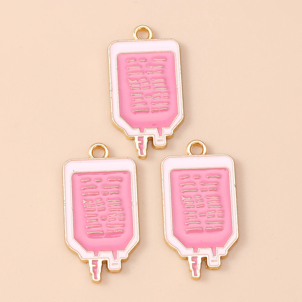 Leslie 10 Stück Emaille Medizinische Stethoskop Spritze Krankenschwester Hut Anhänger für Armband DIY Ärzte Charms Schmuckherstellung – Detail 17