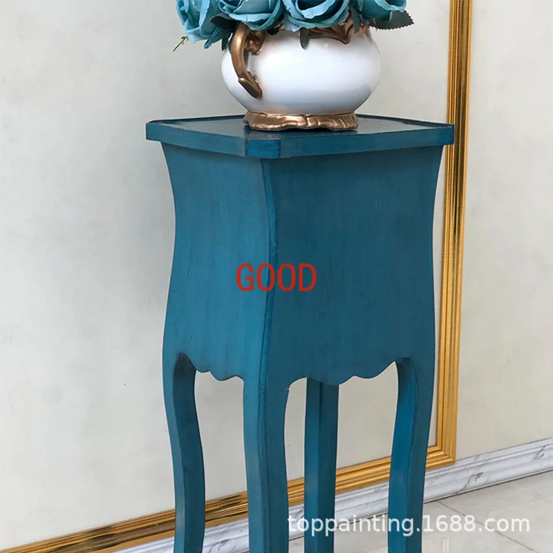 Dois-Bucket Locker para sala de estar, mesa lateral, mesa de canto, Desk Lamp, estilo europeu