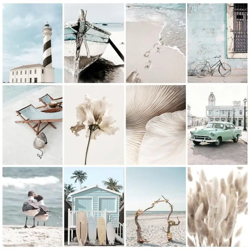 

CHENISTORY DIY Pictures By Number Seascape Kits Drawing On Canvas Painting By Numbers Hand Painted Picture Gift Home Decor