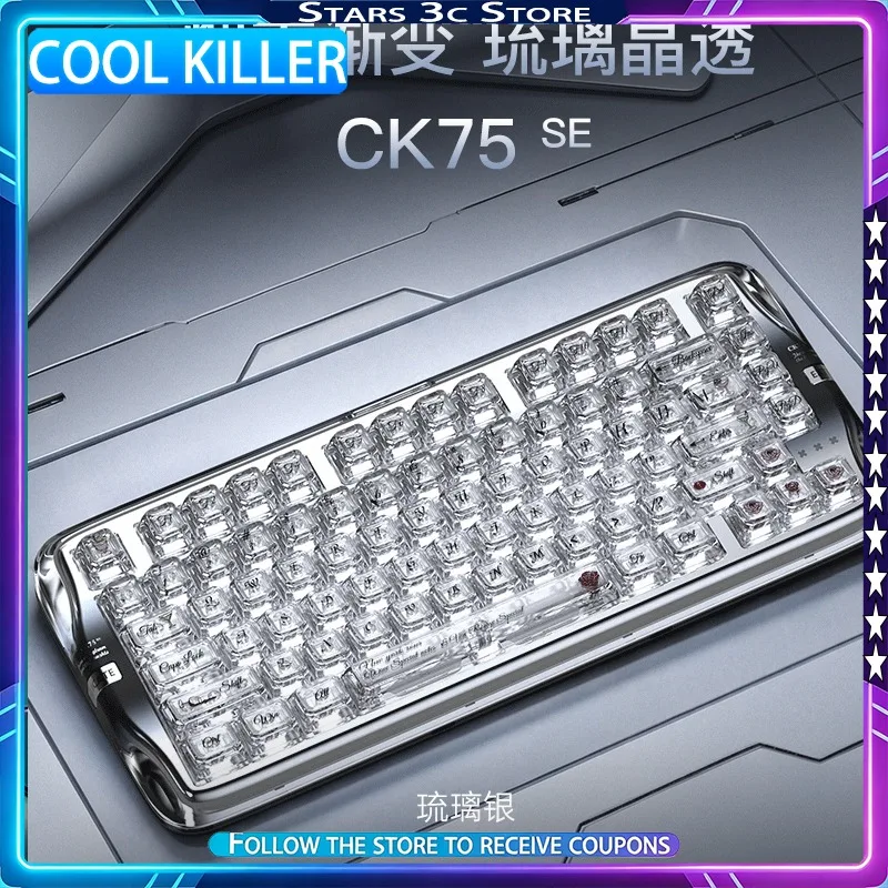 Cool Killer CK75SE Transparent Mechanical Keyboard Bluetooth Tri
