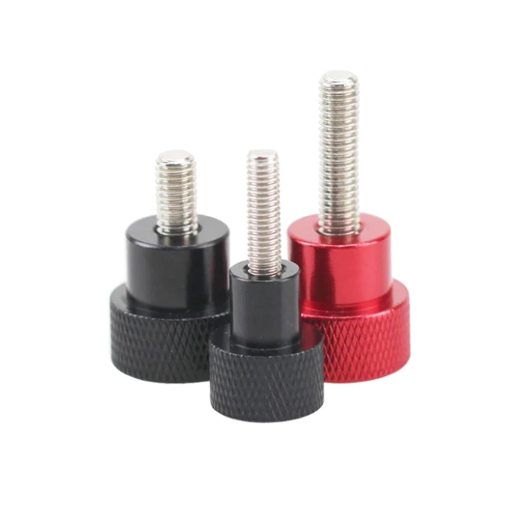 1pcs Aluminum Thumb Screw Aluminum Alloy Knurled Head D12x20/D20x20+Stainless Steel Thread M6x10~60mm Hand Grip Knob Step Bolt view 3