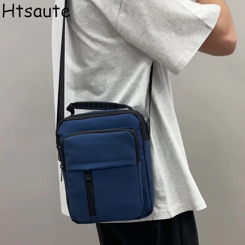 Simple Flap Crossbody Bags Men's Business Work Commuter Portable Shoulder Bag Messenger Bag Travel Travel Lightweight Large tote