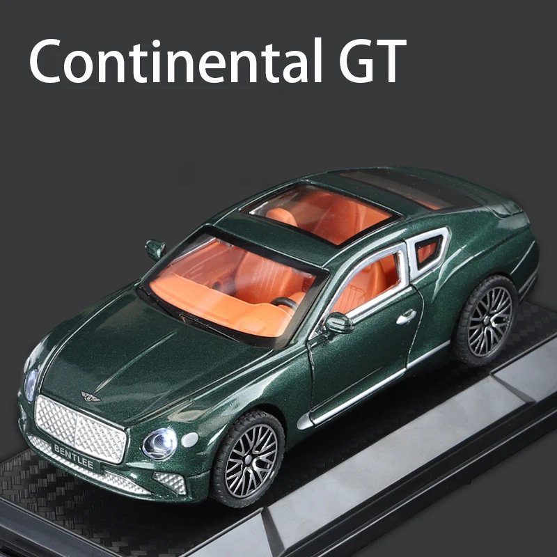 1:32 Continental GT Limousine Modello in lega di auto giocattolo Fonde sotto pressione Colata di metallo Suono e luce Auto giocattoli per bambini