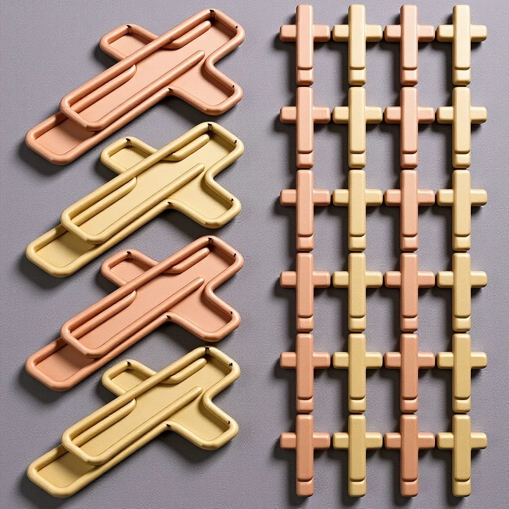 

TEHAUX 100pcs Cross Paper Clips Metal Bookmark Bible Journaling Office Supplies Document Note Sorting Christian Accessories