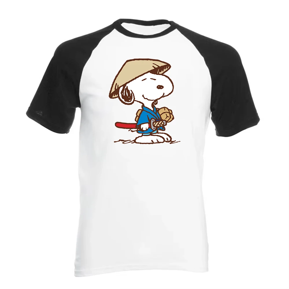 Snoopy Graphic Men's T Shirts JOE COOL Printed Funny Cotton T-Shirts Casual Short Sleeved Tops Men's and Women's Loose Clothing