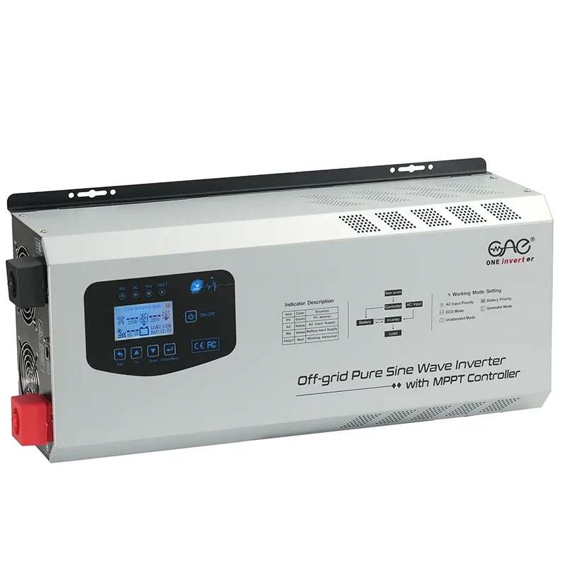 

Inverter 1000w 1500w 2000w 3000w 1.5kva 2kva 3kva 4kva 6kva 7kva 8kva Mppt Hybrid Off Grid 12vdc 24vdc To 120vac 220vac Rv Use